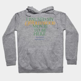 I paused my Mollywood movie to be here. Hoodie